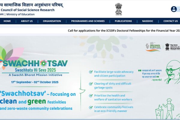 ICSSR Doctoral Fellowship 2025-26